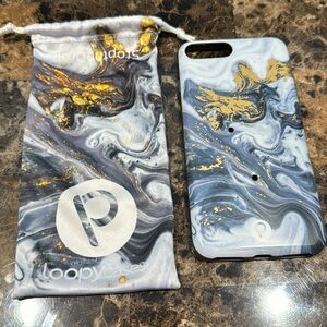 Apple iPhone 8 Plus galaxy loopy phone case with dust bag